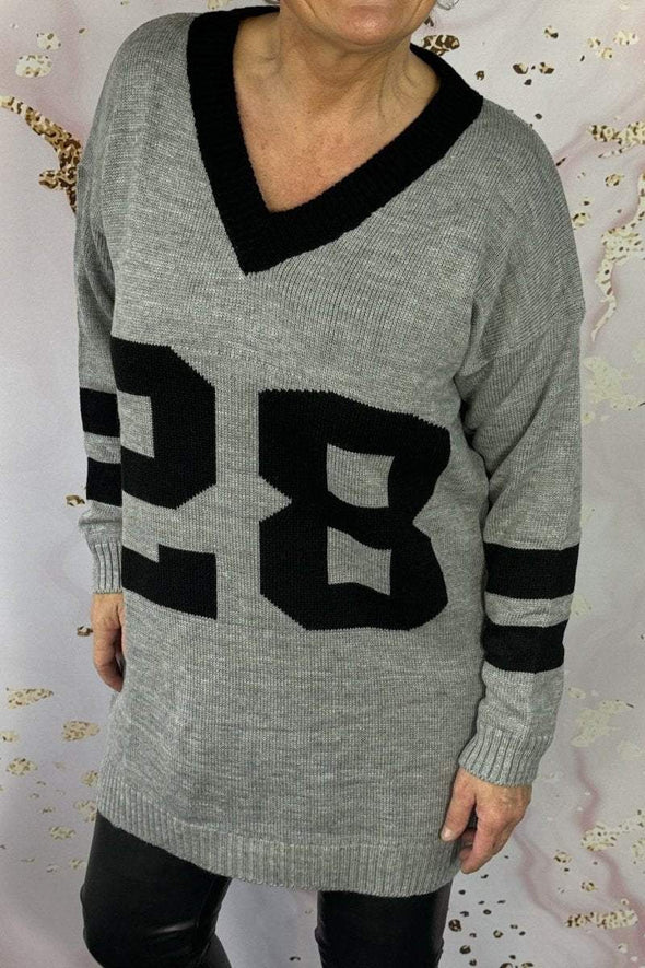 Women's Casual Digital Stripe Long Sleeve Sweater