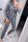 Women's Casual Velvet Hooded Track Suit