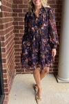 Women's Casual V-neck Printed Dress