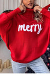 Women's Christmas High-neck Loose Sweater