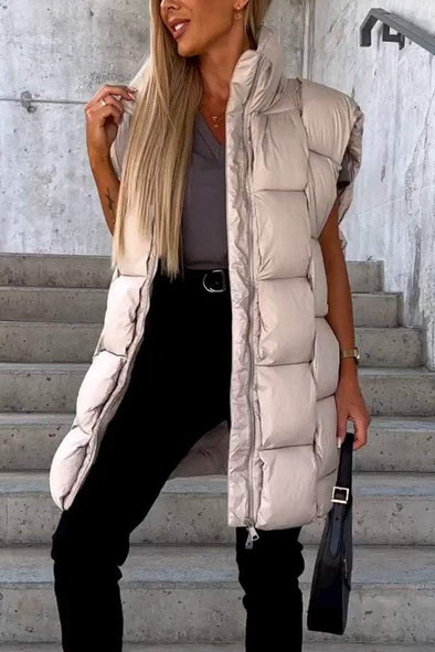 Women's Casual Solid Vest Jacket