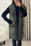 Women's Casual Sherpa Sleeveless Coat