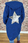 Women's Long Sleeve Hooded Star Coat