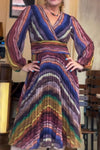 Women's Casual Colorful Long Sleeve Dress