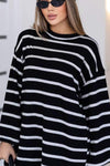 Women's Casual Round Neck Striped T-shirt