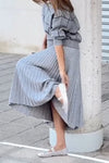 Ladies Casual Commuting Plaid Skirt Suit