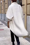 Women's casual solid color knitted cardigan