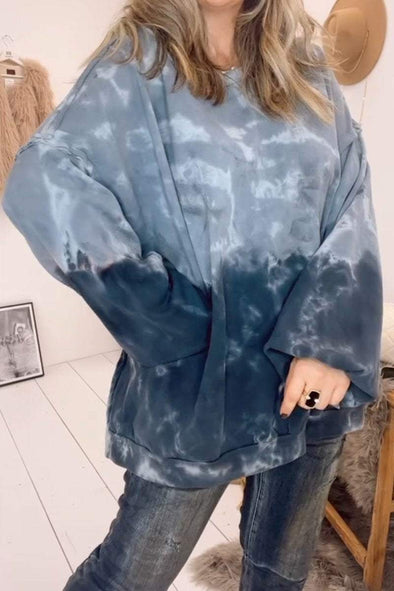 Women's Casual Tie Dye Long Sleeve T-Shirt