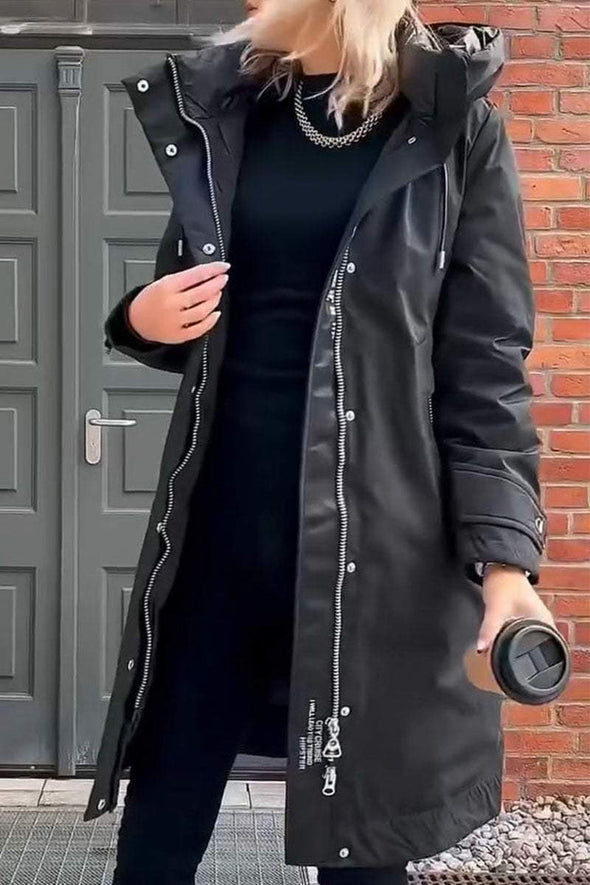 Women's Casual Hooded Long Coat