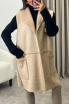 Women's Casual Sherpa Sleeveless Coat