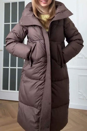 Women's Solid Color Lapel Long Coat