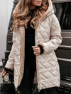 Women's Hooded Plush Long Coat