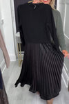 Women's Round Neck Long Sleeve Knitted Dress