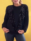 Women's Round Neck Sequined Top