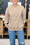 Women's Casual Round-neck Distressed Top