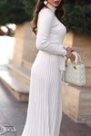 Women's Turtleneck Waist Knitted Dress