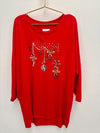 Women's Round Neck Sequined Christmas Casual Top