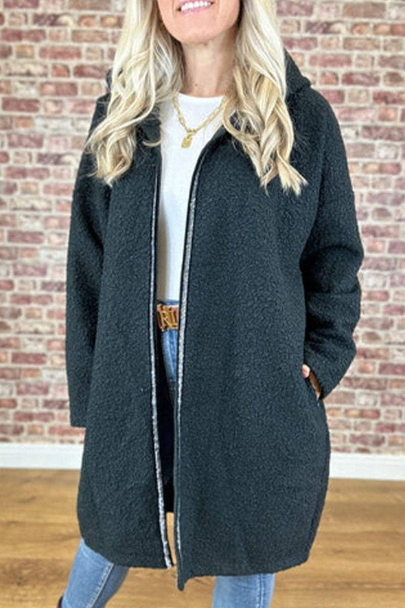 Women's Long Sleeve Hooded Star Coat