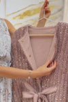 Women's Loose Fashion Shiny Sweater Cardigan