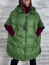 Women's Hooded Mid-sleeve Overcoat