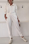 Women's Lapel Top and Trousers Set