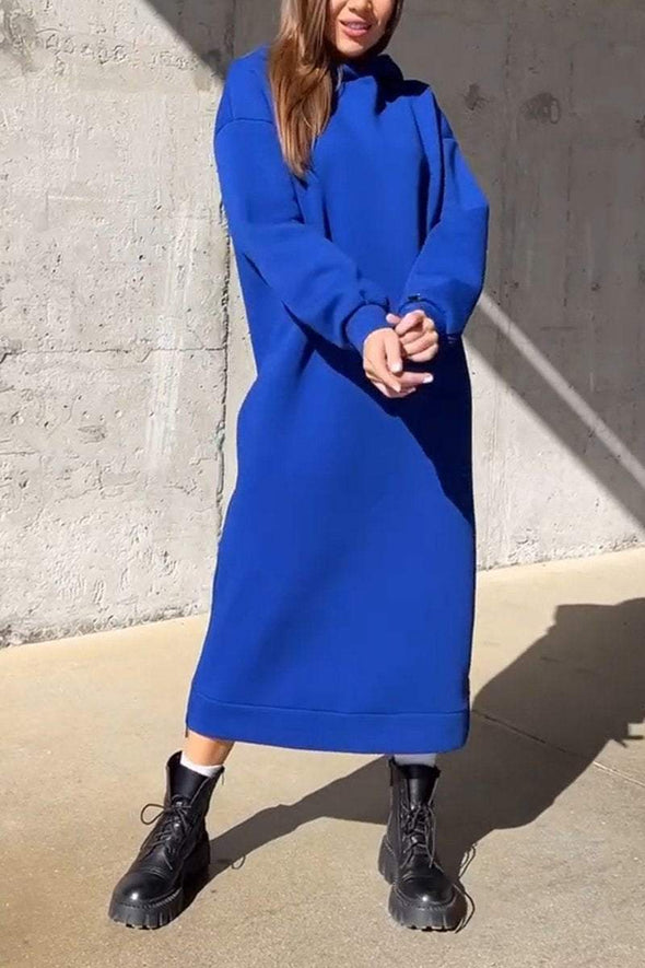 Women's Casual Hooded Loose Dress