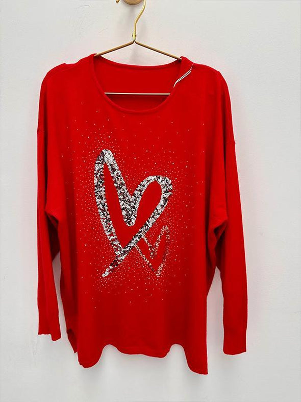 Women's Round Neck Sequined Christmas Casual Top