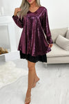 Ladies Casual Elegant V Neck Sequin Dress