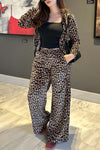 Women's Casual Animal Print Suit