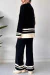 Women's Casual Colorblock Knit Two-Piece Set