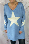 Women's Casual Star Long Sleeve Sweater