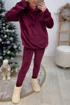 Women's Casual Hooded Solid Color Two-piece Home Clothes