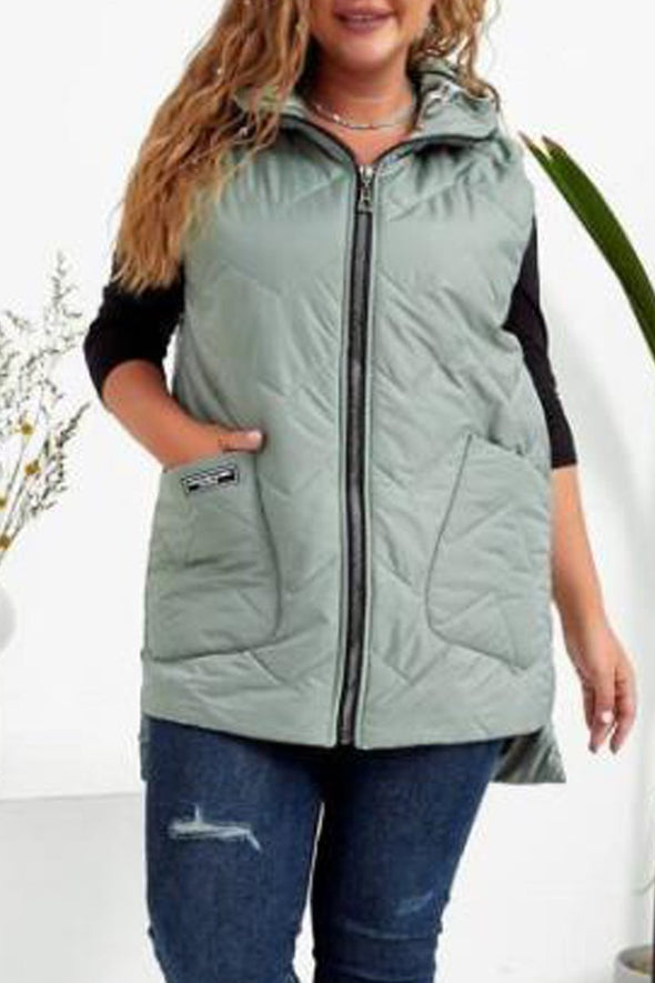 Women's down jacket hooded vest