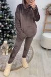 Women's Casual Hooded Solid Color Two-piece Home Clothes