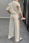 Women's Casual Sports Contrast Color Suit