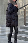 Woman Casual Plush Hooded Warm Jacket