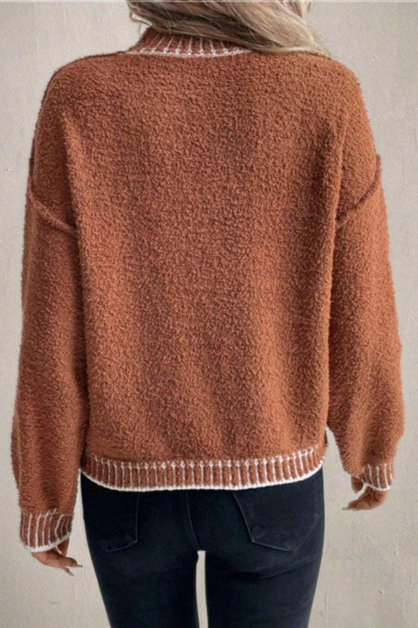 Women's Casual Loose Knitted Sweater