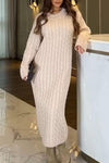 Women's Casual Solid Color Knit Dress