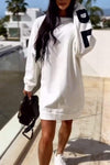 Women's Casual Round-neck Letter Pullover Sweatshirt