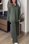 Women's Casual Solid Color Pants Suit