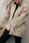 Women's casual sherbet lettered manicure jacket