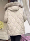 Women's Fur Collar Hooded Coat