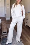 Women's Casual Round-neck Long-sleeved Two-piece Suit