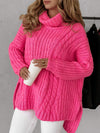 Women's Turtleneck Long Sleeve Knitted Sweater