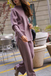 Women's Casual Round-neck Long-sleeved Two-piece Suit