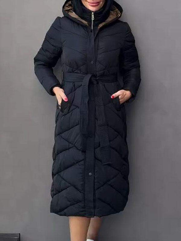 Women's Long Sleeve Hooded Overcoats