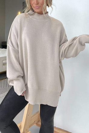 Women's Casual Round Neck Loose Sweater