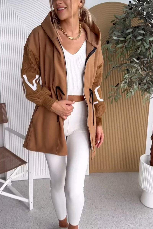 Women's Casual Hooded Short Jacket