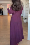 Women's V-neck Solid Color Dress