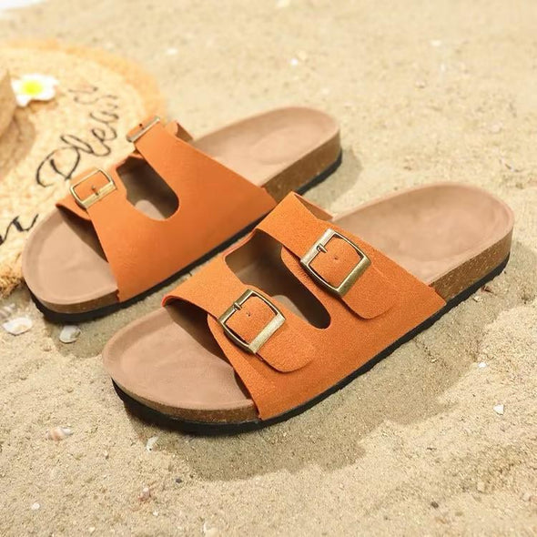 Metal Buckle Sandals